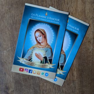 Cartes de visite de prière Flamme d'Amour