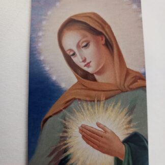 Carte de visite pliable de prière Flamme d'Amour