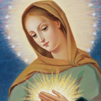 Poster & prières Flamme d'Amour (A4)